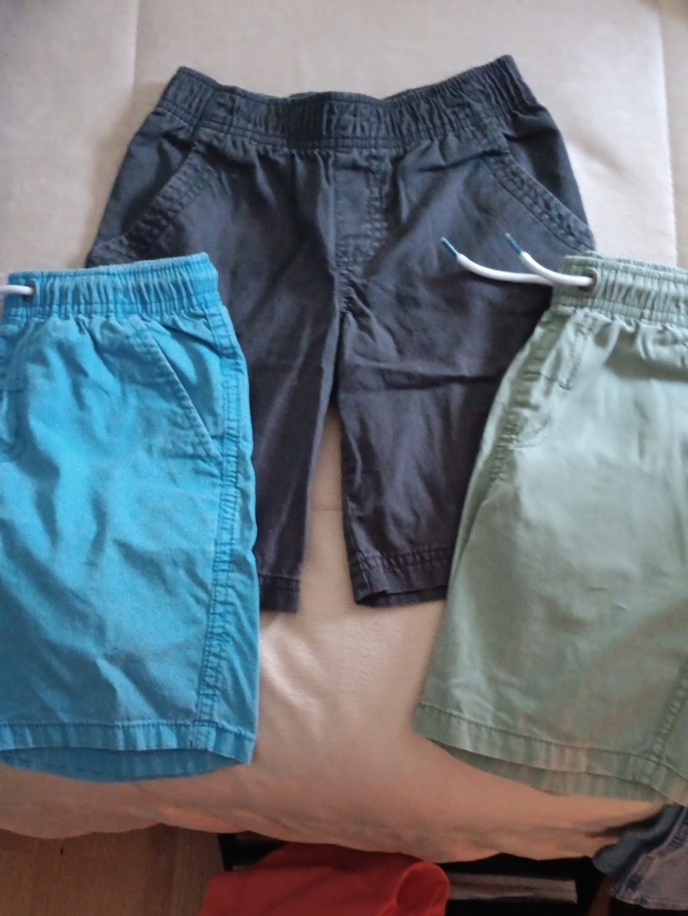 Circo Kids Pull-On Shorts in Blue, Olive, and Charcoal